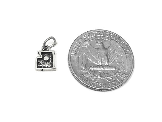 Love Charms, Love letter Charm Sterling Silver 10mm, Love Charms, tiny charms, Love Pendants - SP827 - BeadPrism