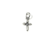 Load image into Gallery viewer, Cross Charm Sterling Silver 12mm, Christian, Religious charms, Catholic Charms, Cross charms - SP830 - BeadPrism