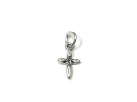 Cross Charm Sterling Silver 12mm, Christian, Religious charms, Catholic Charms, Cross charms - SP830 - BeadPrism