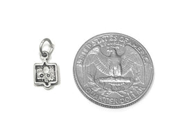 Treble Clef Music Charm Sterling Silver 12mm, Music Charms, Song charm, Musical Staff Charms - SP834 - BeadPrism