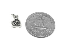 Load image into Gallery viewer, Unicorn Head Charm Sterling Silver 12mm, Fantasy Charms, Animal charms, Unicorn Head charms - SP840 - BeadPrism