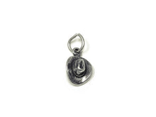 Load image into Gallery viewer, Cowboy Hat Charm Sterling Silver 12mm, Western Charms, Old West Charms, Cowboy Hat charms - SP842 - BeadPrism