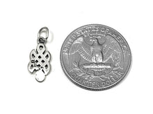 Load image into Gallery viewer, Celtic Knot Charm Sterling silver 17mm, Celtic Charms, Irish Charm, silver Celtic Knot Charm - SP851 - BeadPrism
