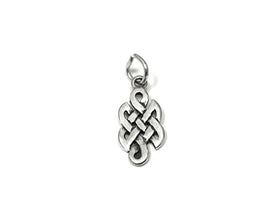 Celtic Knot Charm Sterling silver 17mm, Celtic Charms, Irish Charm, silver Celtic Knot Charm - SP851 - BeadPrism