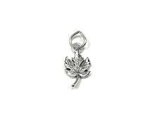 Load image into Gallery viewer, Maple Leaf Charm Sterling Silver 14mm, Nature Charms, Floral Charms, Maple Leaf charms - SP852 - BeadPrism