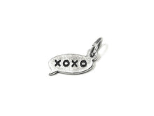 Load image into Gallery viewer, XOXO Text Chat Charm Sterling Silver 15mm, Love Charm, Hugs and Kisses Charms, Texting charm - SP860 - BeadPrism