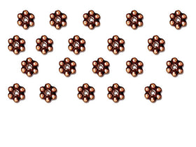 100 Pc 3mm Copper Daisy Heishi Spacer Bead Copper Finish Tierracast Spacer Beads 93-0418 - P0418CA - BeadPrism
