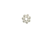 Load image into Gallery viewer, 50 Pc Daisy Heishi Spacer Bead 5mm Bright Silver Finish Tierracast Spacer Beads - P0421SB - BeadPrism