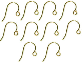 100 Pcs Gold Filled 14K Gold Filled Ear Wires gold-filled ear wires gold filled findings - GF169-100 - BeadPrism