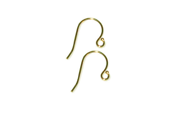 10 Pcs Gold Filled Stamped  14/20  Ear Wires GF169 - BeadPrism