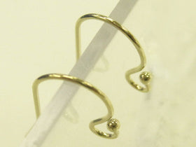 10 Pcs Gold Filled Stamped  14/20  Ear Wires GF169 - BeadPrism