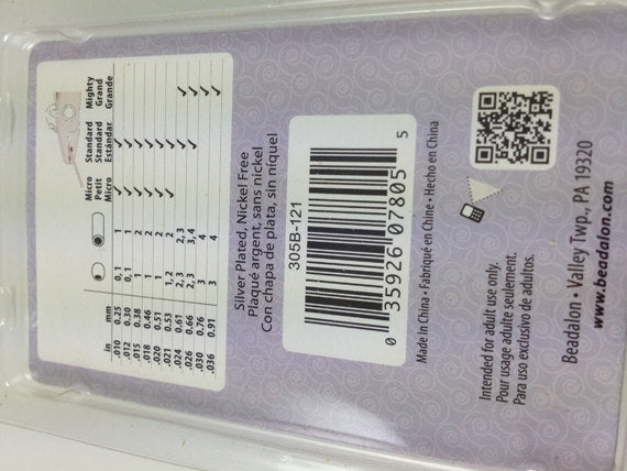 600 Pc Crimp Tubes Gold Color Beadalon Assorted sizes1,2,3,4 - 305A-121 - BeadPrism