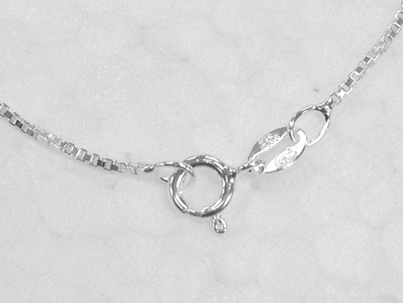 10 Pcs 18" 1mm Box Sterling Silver Chain with Spring ring Clasp - BeadPrism