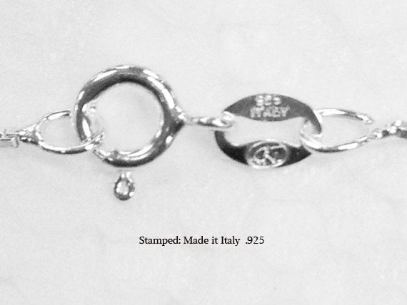 10 Pcs 18" 1mm Box Sterling Silver Chain with Spring ring Clasp - BeadPrism