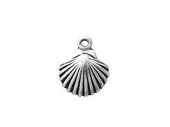 10 Shell Charm Sterling Silver SP824 - BeadPrism