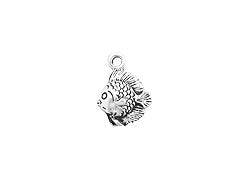 4 Fish Charm Sterling Silver SP831 - BeadPrism