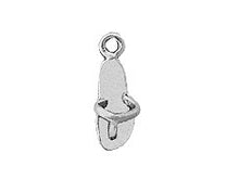 Load image into Gallery viewer, Small  Flip Flop Charm Sterling Silver SP796 - BeadPrism