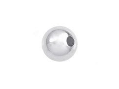 100 pcs 3mm Round Seamless Spacer Beads, Wholesale 925 Sterling Silver Beads - SB203-2 - BeadPrism