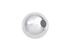 50 Pcs 5mm 925 Sterling Silver Seamless Round Bead SB205 - BeadPrism