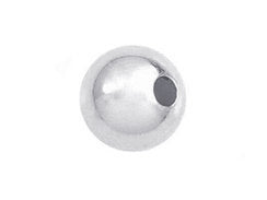 25 Pcs 6mm 925 Sterling Silver Seamless Round Bead SB206 - BeadPrism