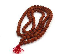 Load image into Gallery viewer, 10 Rudraksha Malas, 108 Rudraksha Beads each, Japa Mala Buddhist 10mm Meditation beads - Rudra1-10 - BeadPrism