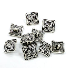 Load image into Gallery viewer, 10 Pewter 13.5mm Button Clasp Antique Silver PBF324 - BeadPrism