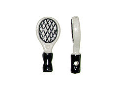 20pcs 27mm Tennis Racket Sport Beads - Hand Painted DS148 - BeadPrism