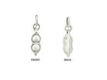 Load image into Gallery viewer, 2 Peas in a pod charm Heavy Silver Plated over bronze  - SP907 - BeadPrism