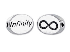 Sterling Silver Message Bead INFINITY2 Clearance Sale SSMB Infinity2 - BeadPrism
