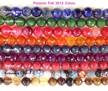 Load image into Gallery viewer, 25% OFF Koi Orange Agate Bead -10mm Faceted Round Full Strand 38 Beads SAGT 240 - BeadPrism