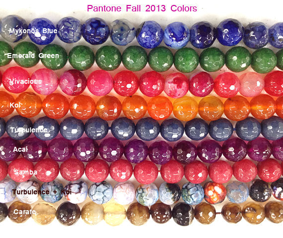 25% OFF Koi Orange Agate Bead -10mm Faceted Round Full Strand 38 Beads SAGT 240 - BeadPrism