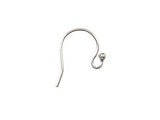 Sterling Silver  Ear wires with Ball Bead Earring Components - 25 Pairs SF650 - Wholesale Discount