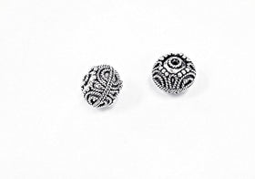Sterling Silver Turkish Ornate Bead 1 Pc- IT521 - BeadPrism