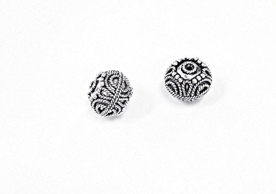 Sterling Silver Turkish Ornate Bead 1 Pc- IT521 - BeadPrism