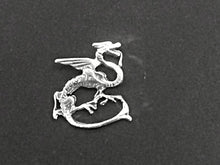 Load image into Gallery viewer, Dragon Pendant, Sterling silver, 3/4" Tall - SP59 - BeadPrism