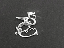 Dragon Pendant, Sterling silver, 3/4