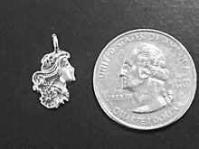 Load image into Gallery viewer, Flower Maiden Goddess Charm Sterling Silver SP03 - BeadPrism
