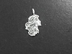 Flower Maiden Goddess Charm Sterling Silver SP03 - BeadPrism