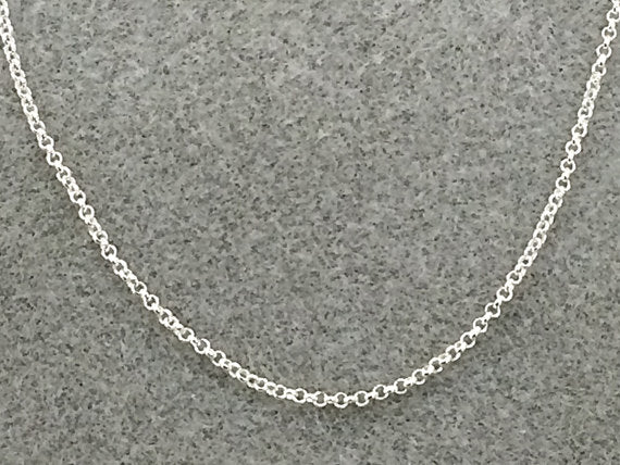Sterling Silver 1.65mm Rolo Chain- 16, 18, 20, 22, 24, 30 inch    (SKU - SCHRO1X1) - BeadPrism