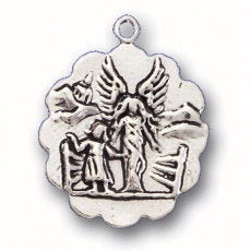 Guardian Angel Sterling Silver Charm Pendant - SP331 - BeadPrism