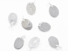 Load image into Gallery viewer, 20 Pcs 925 Sterling Silver Oval Tag with Jump Rings 7.3 x 5.5 mm (SF1024) - BeadPrism