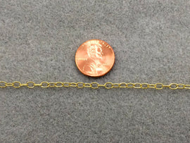40% OFF High Polish Natural Brass anti Tarnish Cable  ITALIAN  Chain By Foot  - CH125 - BeadPrism
