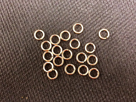 14K Gold Filled Jumprings, Jump Rings, OPEN, 25 Pcs Bulk, 6mm, 18 g ga Gauge - GJROH6 - BeadPrism