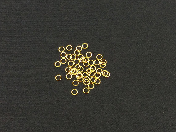 14K Gold Filled Jumprings, Jump Rings, OPEN, 25 Pcs Bulk, 4mm, 20g ga Gauge - GJROM4 - BeadPrism