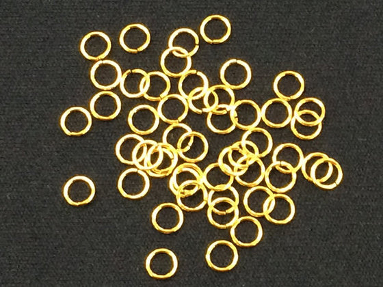 Wholesale HOBBIESAY 100pcs Real 24K Gold Plated Brass Linking Rings 6x1mm  Round Connector Rings Strong Gold Jump Rings for Jewelry Making Necklaces Bracelet  Earrings Keychain DIY Craft 
