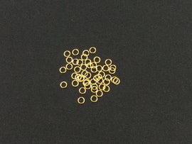 14K Gold Filled Jumprings, Jump Rings, OPEN, 100 Pcs Bulk, 4mm, 22 g ga Gauge - GJRO4 - BeadPrism