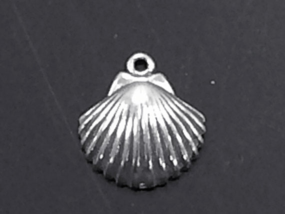 Sea shell Charm Pendant Sterling Silver - SP128 - BeadPrism