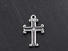 Load image into Gallery viewer, Cross Religious Charm Pendant Sterling Silver  - SP102 - BeadPrism