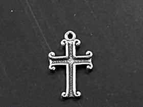 Cross Religious Charm Pendant Sterling Silver  - SP102 - BeadPrism