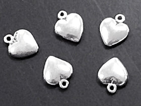 Heart Love Charm Sterling Silver Tiny -SP122 - BeadPrism